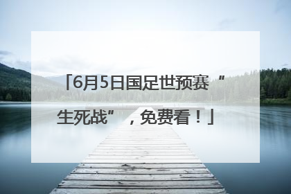 6月5日国足世预赛“生死战”，免费看！